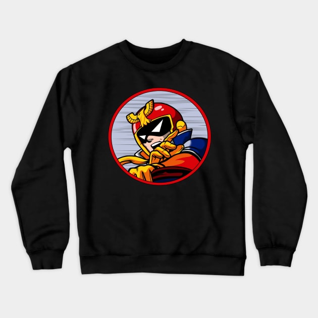 Falcon Racer Crewneck Sweatshirt by Eman